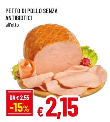 PETTO DI POLLO SENZA ANTIBIOTICI