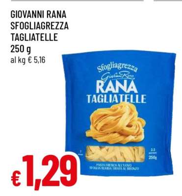 GIOVANNI RANA SFOGLIAGREZZA TAGLIATELLE