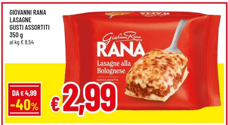 GIOVANNI RANA LASAGNE GUSTI ASSORTITI
