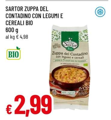 Sartor Zuppa del Contadino con Legumi e Cereali Bio