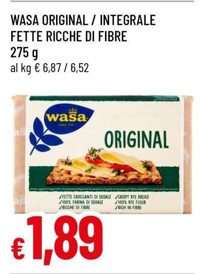 WASA ORIGINAL / INTEGRALE FETTE RICCHE DI FIBRE