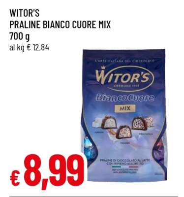 WITOR'S PRALINE BIANCO CUORE MIX