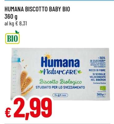HUMANA BISCOTTO BABY BIO