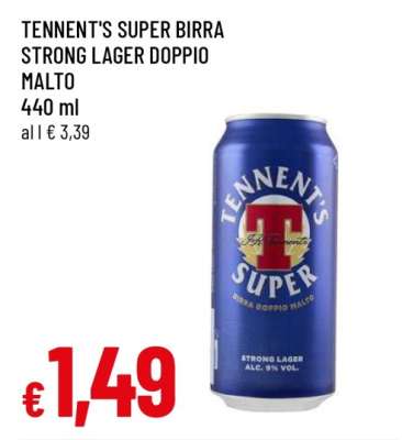 TENENT'S SUPER BIRRA STRONG LAGER DOPPIO MALTO