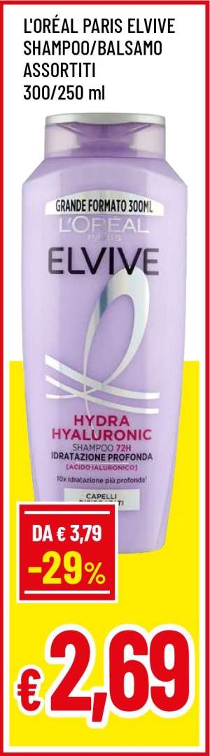 L'ORÉAL PARIS ELVIVE SHAMPOO/BALSAMO ASSORTITI