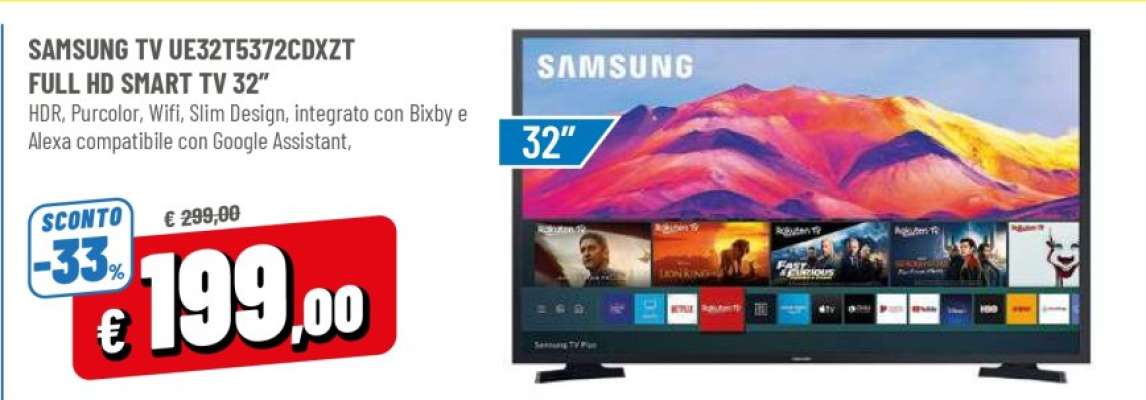 SAMSUNG TV UE32T5372CDXZT