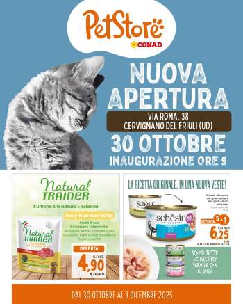 Volantino Pet Store Conad - 30/10/2025 - 3/12/2025.
