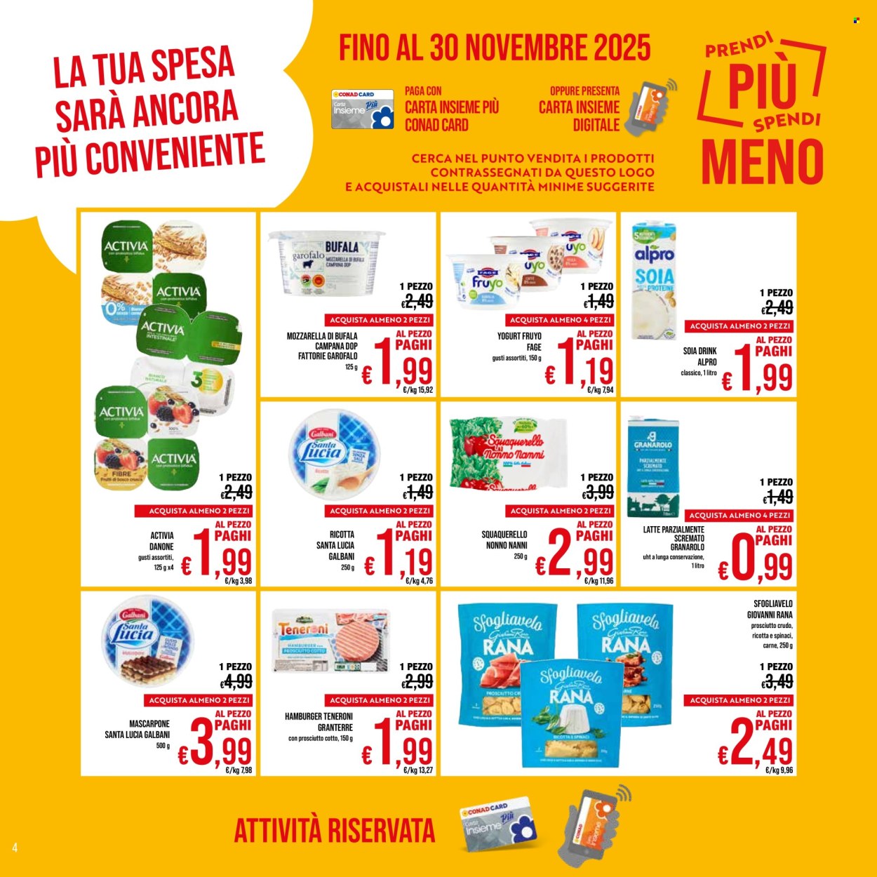 Volantino Spesa Facile Conad - 1/11/2025 - 30/11/2025. Pagina 4