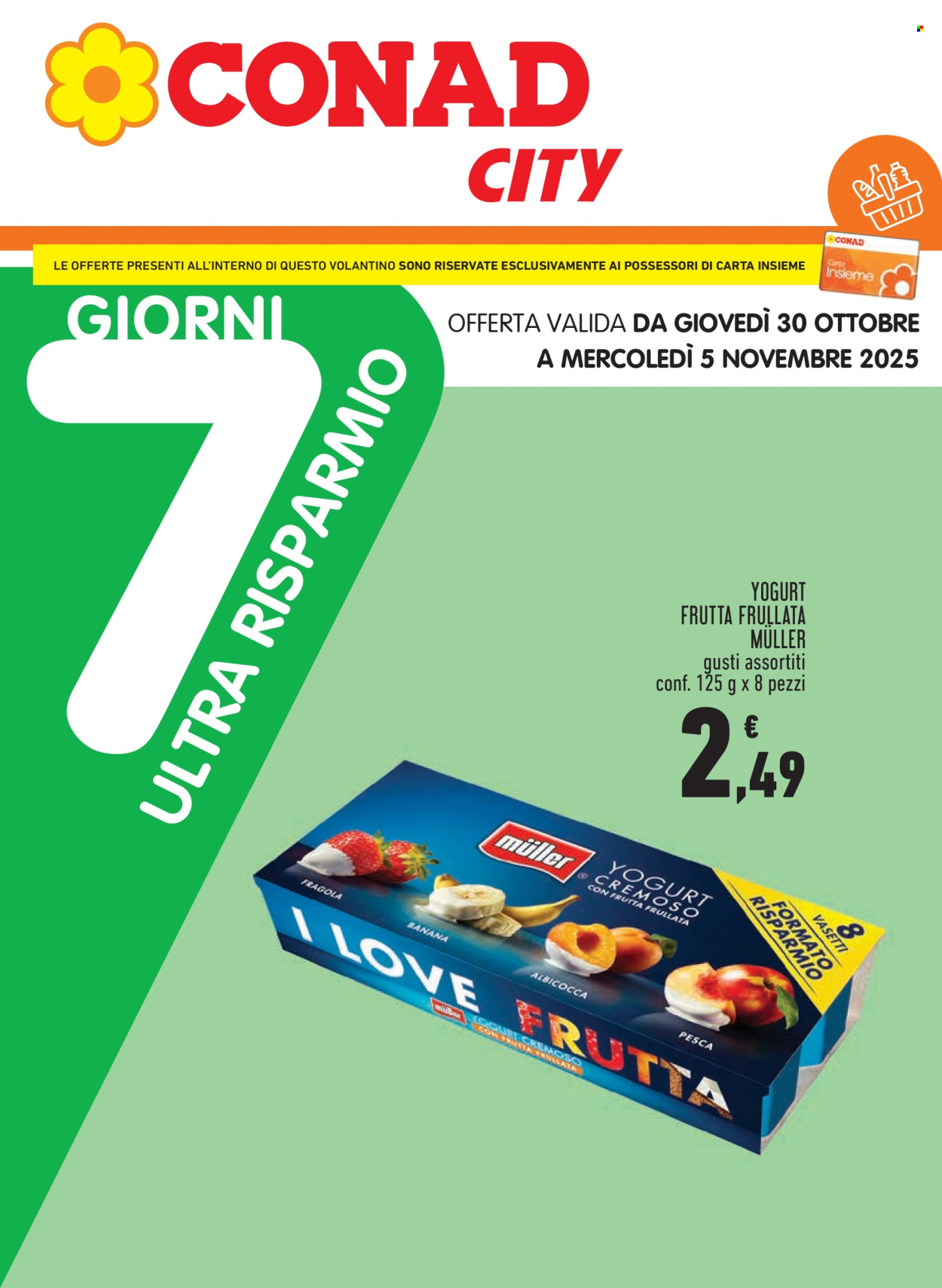 Volantino Conad City - 30/10/2025 - 5/11/2025. Pagina 1