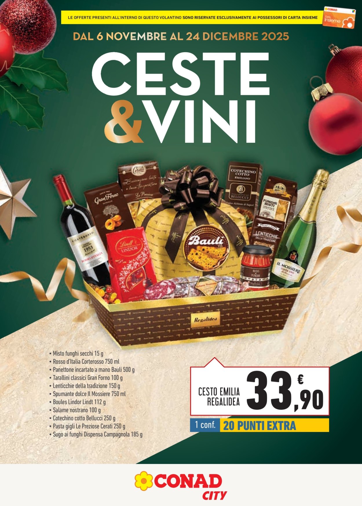 Volantino Conad City - 6/11/2025 - 24/12/2025. Pagina 1