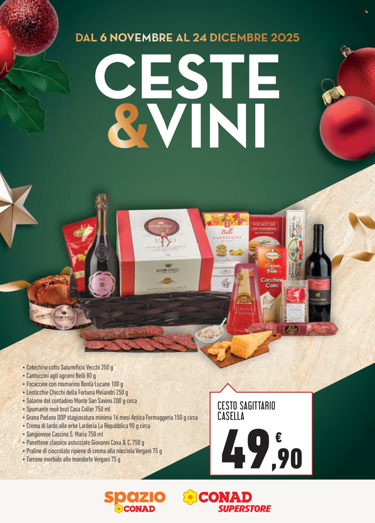 Volantino Conad - 6/11/2025 - 24/12/2025. Pagina 1