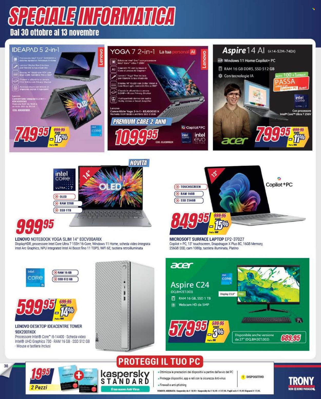 Volantino Trony - 30/10/2025 - 24/11/2025. Pagina 30