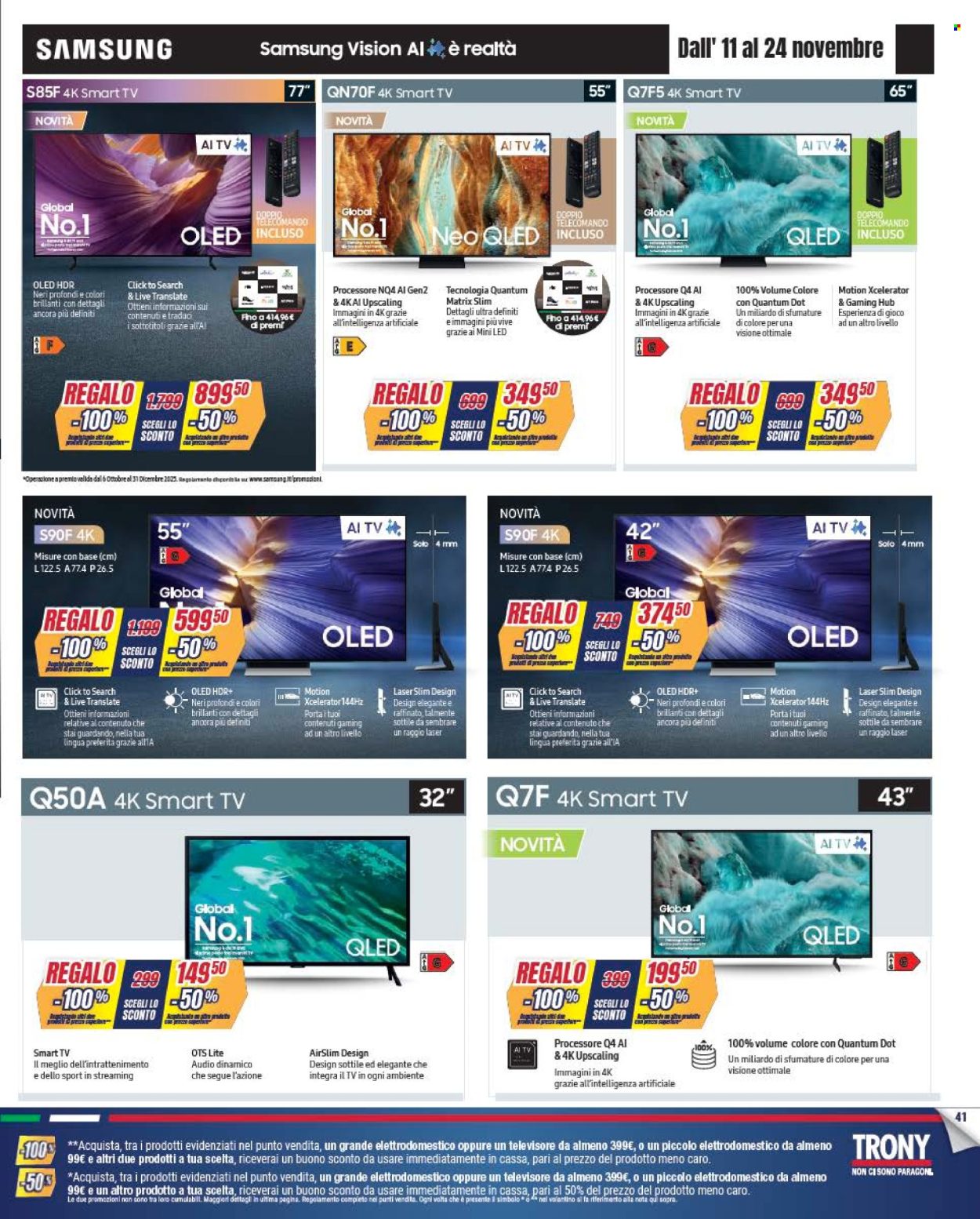Volantino Trony - 30/10/2025 - 24/11/2025. Pagina 41