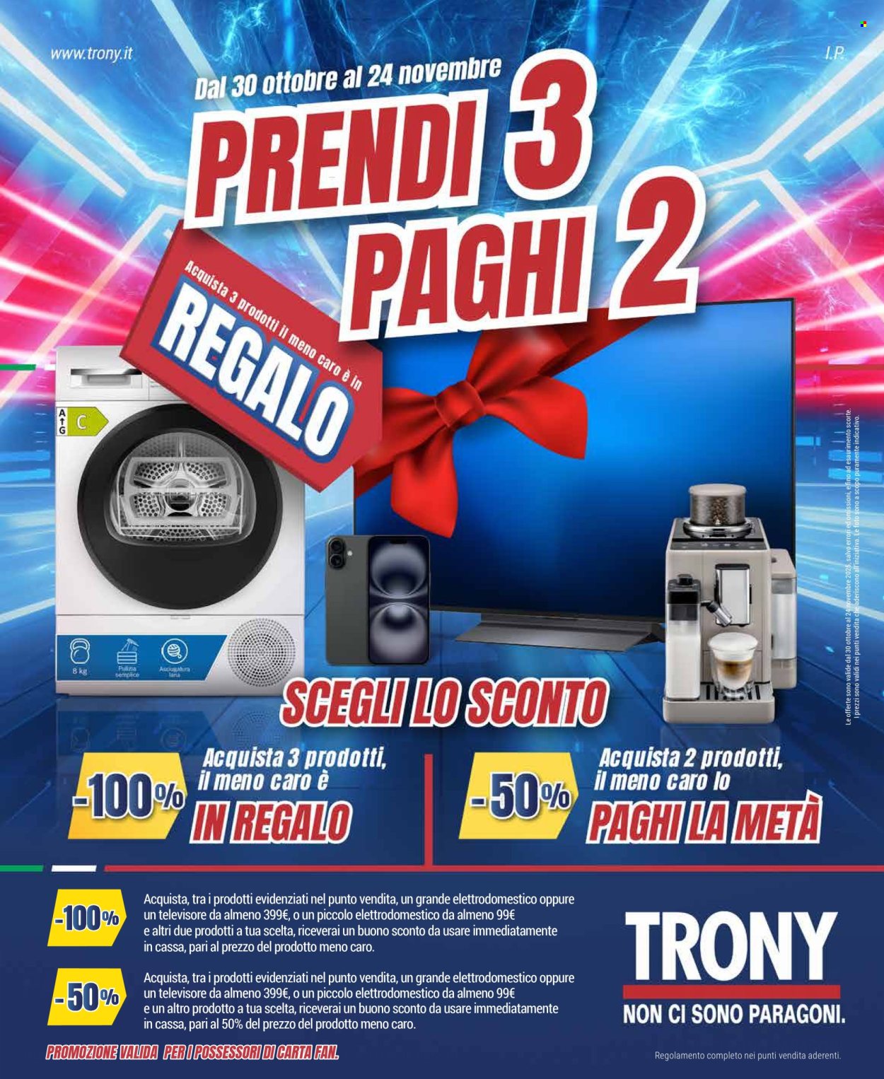 Volantino Trony - 30/10/2025 - 24/11/2025. Pagina 1