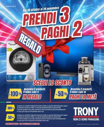 Volantino Trony - 30/10/2025 - 24/11/2025.