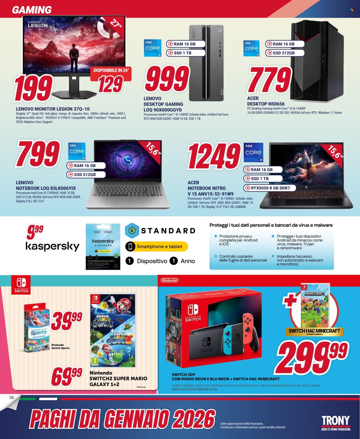 Volantino Trony - 30/10/2025 - 24/11/2025. Pagina 36