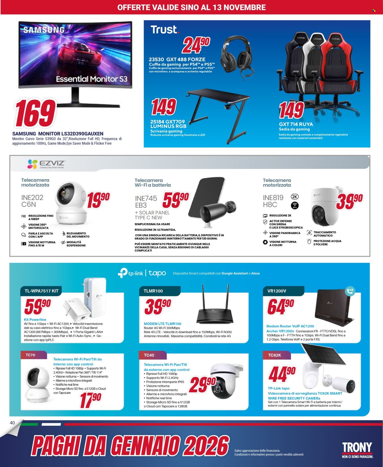 Volantino Trony - 30/10/2025 - 24/11/2025. Pagina 40
