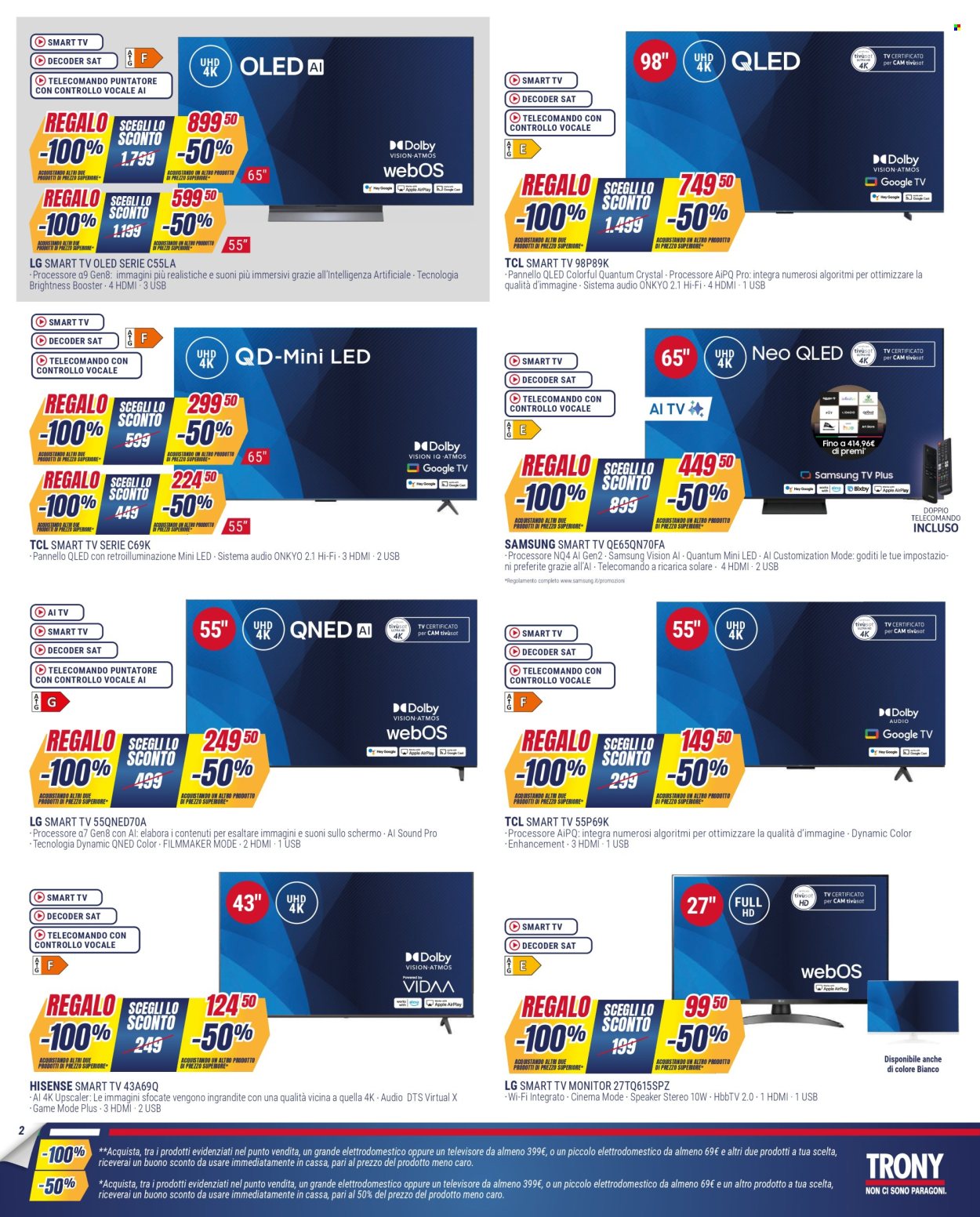 Volantino Trony - 30/10/2025 - 24/11/2025. Pagina 2