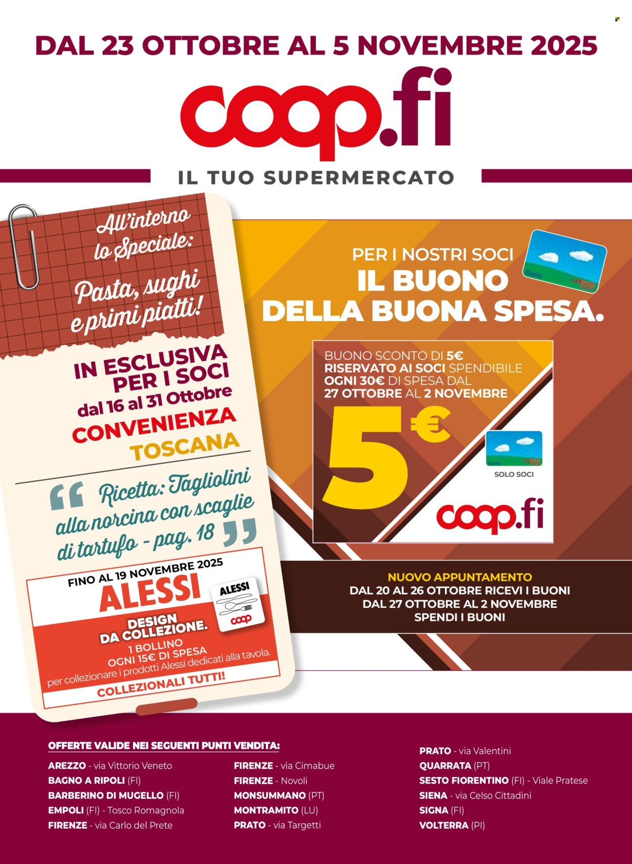 Volantino Coop - 23/10/2025 - 5/11/2025. Pagina 1