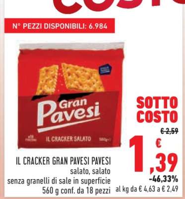 Il Cracker Gran Pavesi Pavesi