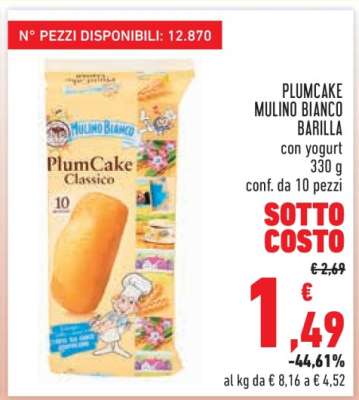 Plumcake Mulino Bianco Barilla
