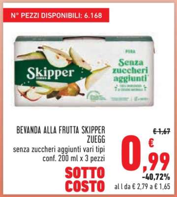 Bevanda alla frutta Skipper Zuegg