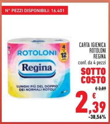 Carta Igienica Rotoloni Regina