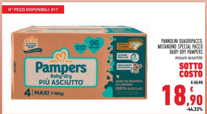 Pampers Baby-dry Più Asciutto
