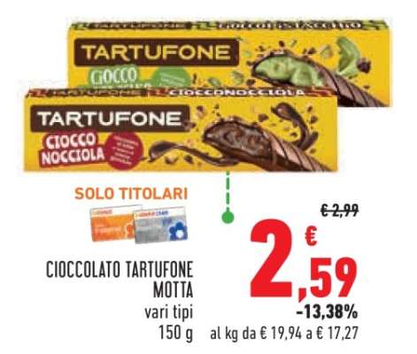 Cioccolato Tartufone Motta