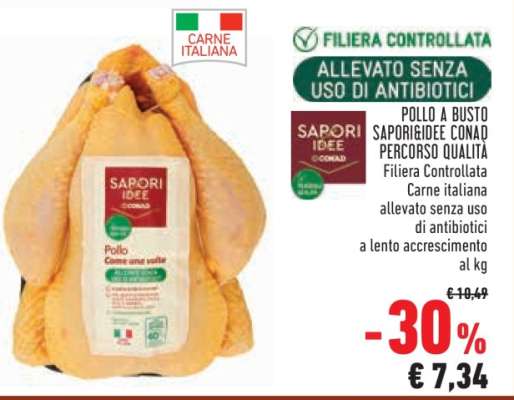 POLLO A BUSTO SAPORI&IDEE CONAD PERCORSO QUALITÀ