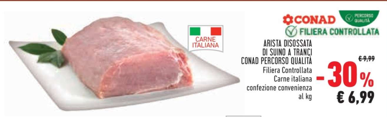 ARISTA DISOSSATA DI SUINO A TRANCI CONAD PERCORSO QUALITA