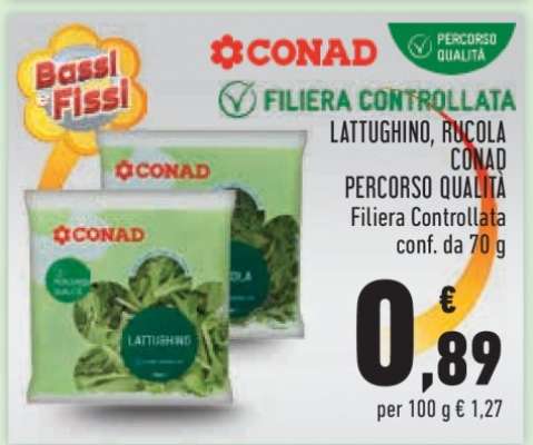 Lattughino, Rucola CONAD Percorso Qualità