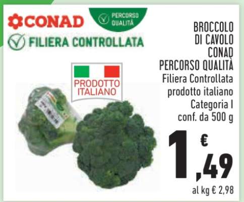 BROCCOLO DI CAVOLO CONAD