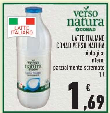 Latte Italiano Conad Verso Natura