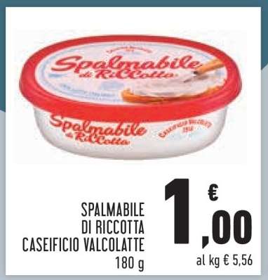 SPALMABILE DI RICOTTA CASEIFICIO VALCOLAITE