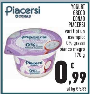 Yogurt Greco Conad Piacersi
