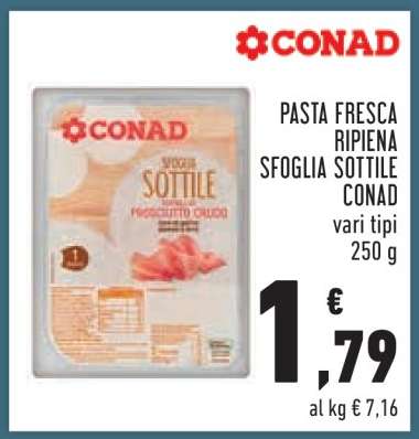 Pasta Fresca Ripiena Sfoglia Sottile Conad