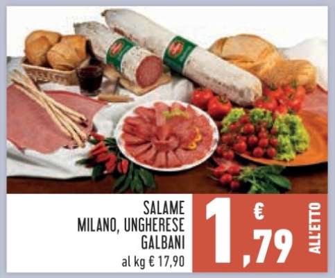 SALAME MILANO/UNGHERESE GALBANI