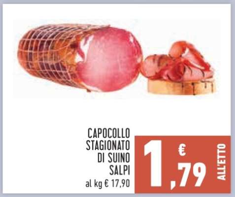 Capocollo stagionato di suino Salpi