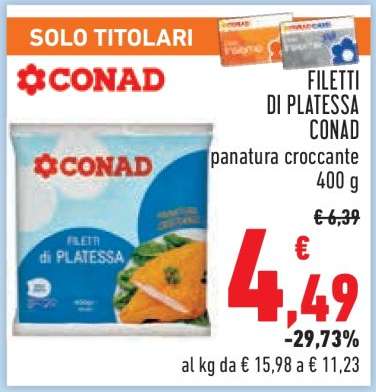 Filetti di Platessa Conad