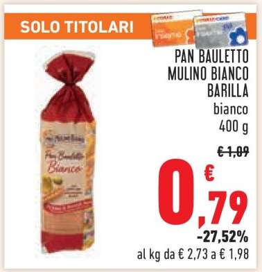 PAN BAULETTO MULINO BIANCO BARILLA