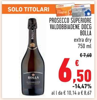 PROSECCO SUPERIORE VALDOBBIADENE DOCG BOLLA