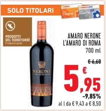 AMARO NERONE L'AMARO DI ROMA