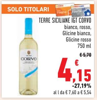 Terre Siciliane IGT Corvo