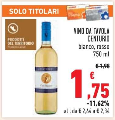 VINO DA TAVOLA CENTURIO