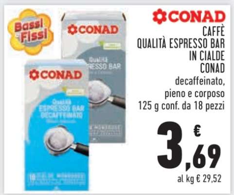 CONAD CAFFÈ QUALITÀ ESPRESSO BAR IN CIALDE