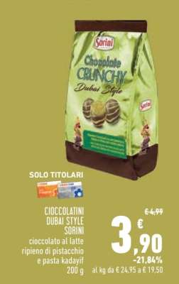 CIOCCOLATINI DUBAI STYLE SORINI