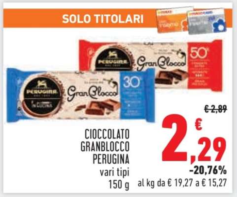 Cioccolato GranBlocco Perugina