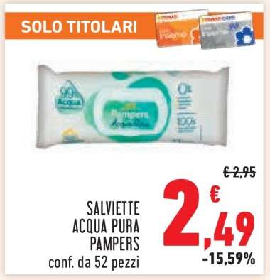SALVIETTE ACQUA PURA PAMPERS