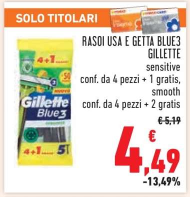 RASOI USA E GETTA BLUE3 GILLETTE